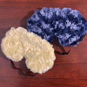 Sleep Masks- Set of 2. Navy & Yellow. Handmade All new materials